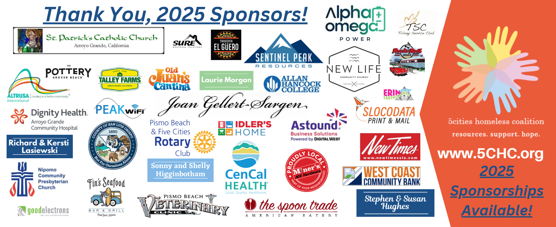 Empty Bowls 2024 Sponsor Logos