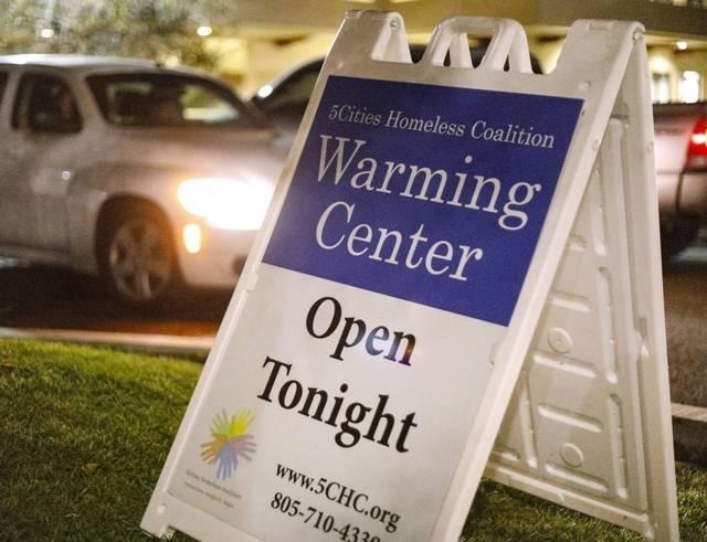 warming center sign photo