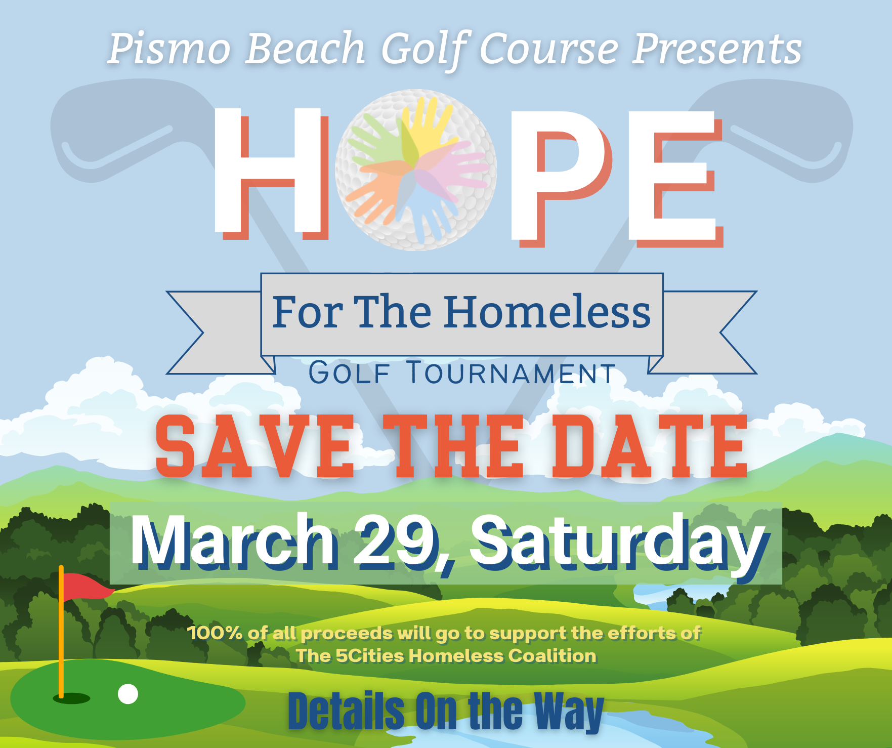 Hope for the Homeless Golf Tournament Save the Date March 29th